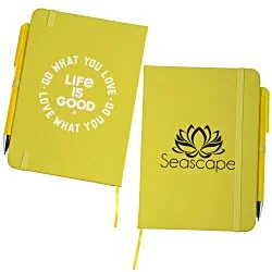 Life is Good TaskRight Afton Notebook with Pen - Love