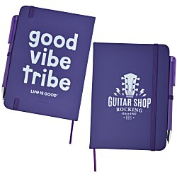Life is Good TaskRight Afton Notebook with Pen - Good Vibe