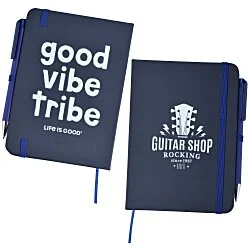 Life is Good TaskRight Afton Notebook with Pen - Good Vibe