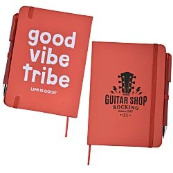 Life is Good TaskRight Afton Notebook with Pen - Good Vibe