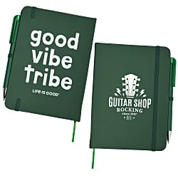 Life is Good TaskRight Afton Notebook with Pen - Good Vibe