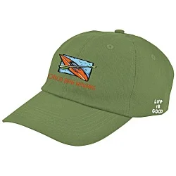 Life is Good Relaxed Twill Koozie® Cap - Embroidered