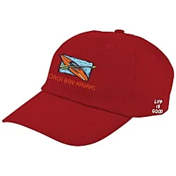 Life is Good Relaxed Twill Koozie® Cap - Embroidered