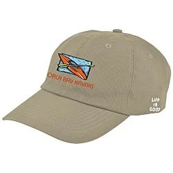 Life is Good Relaxed Twill Koozie® Cap - Embroidered