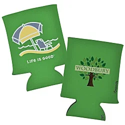 Life is Good Can Koozie® - Full Color - Beach Umbrella