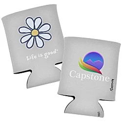 Life is Good Can Koozie® - Full Color - Daisy