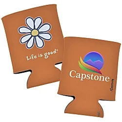 Life is Good Can Koozie® - Full Color - Daisy