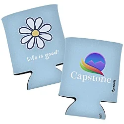 Life is Good Can Koozie® - Full Color - Daisy