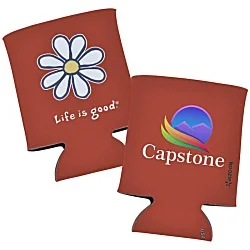 Life is Good Can Koozie® - Full Color - Daisy