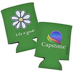 Life is Good Can Koozie® - Full Color - Daisy