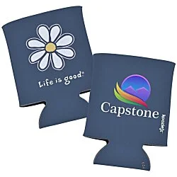 Life is Good Can Koozie® - Full Color - Daisy