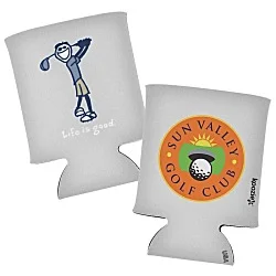 Life is Good Can Koozie® - Full Color - Golf