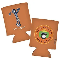 Life is Good Can Koozie® - Full Color - Golf