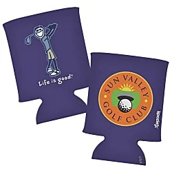 Life is Good Can Koozie® - Full Color - Golf