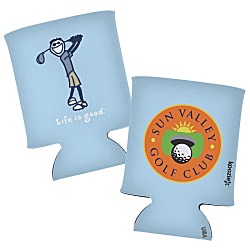 Life is Good Can Koozie® - Full Color - Golf