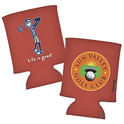 Life is Good Can Koozie® - Full Color - Golf