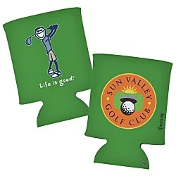 Life is Good Can Koozie® - Full Color - Golf