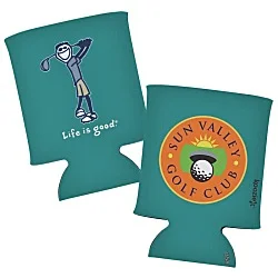 Life is Good Can Koozie® - Full Color - Golf