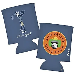 Life is Good Can Koozie® - Full Color - Golf