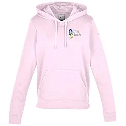 Nike Club Fleece Sleeve Swoosh Pullover Hoodie - Ladies' - Embroidered