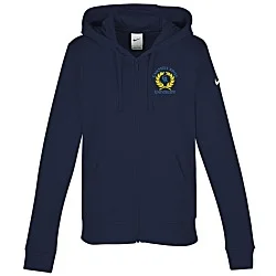 Nike Club Fleece Sleeve Swoosh Full-Zip Hoodie - Ladies'