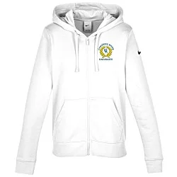 Nike Club Fleece Sleeve Swoosh Full-Zip Hoodie - Ladies'