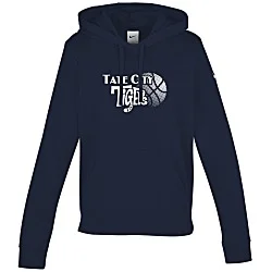 Nike Club Fleece Sleeve Swoosh Pullover Hoodie - Ladies' - Screen