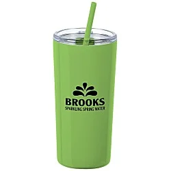 Refresh Baylos Vacuum Tumbler with Straw - 20 oz. - 24 hr
