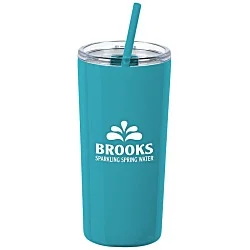 Refresh Baylos Vacuum Tumbler with Straw - 20 oz. - 24 hr