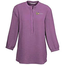 Textured Crepe 3/4-Sleeve Tunic - Ladies'