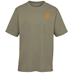 Harriton Charge Snag and Soil Protect Pocket T-Shirt