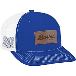 Richardson Trucker Snapback Cap - Laser Engraved Patch - 24 hr