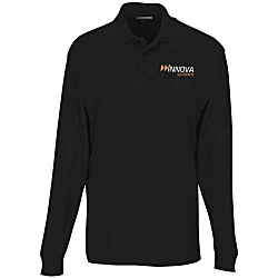Opponent Micro Pique Long Sleeve Wicking Polo