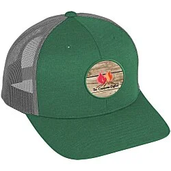 Zone Sonic Heather Trucker Cap - Full Color Patch - 24 hr