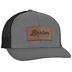 Zone Sonic Heather Trucker Cap - Laser Engraved Patch - 24 hr