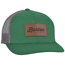 Zone Sonic Heather Trucker Cap - Laser Engraved Patch - 24 hr