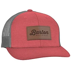 Zone Sonic Heather Trucker Cap - Laser Engraved Patch - 24 hr