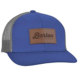 Zone Sonic Heather Trucker Cap - Laser Engraved Patch - 24 hr
