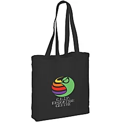 Gusseted Cotton Sheeting Tote - Color- Full Color