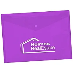 Document Envelope with Snap Closure - 9-1/4" x 13" - Translucent