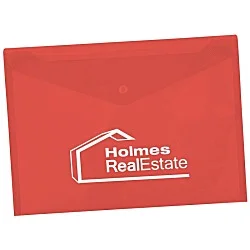 Document Envelope with Snap Closure - 9-1/4" x 13" - Translucent