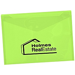 Document Envelope with Snap Closure -  9-1/4" x 13" - Translucent