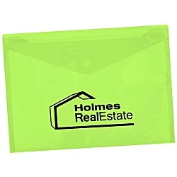 Document Envelope with Snap Closure - 9-1/4" x 13" - Translucent