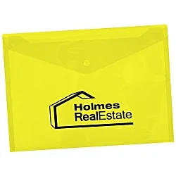 Document Envelope with Snap Closure - 9-1/4" x 13" - Translucent