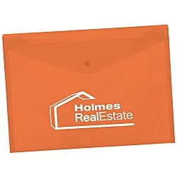 Document Envelope with Snap Closure - 9-1/4" x 13" - Translucent
