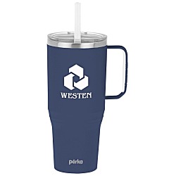 Perka Portofino Vacuum Mug with Straw - 36 oz.