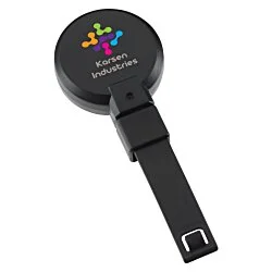 Replay Retractable Badge Holder with Bulldog Clip - Opaque - Full Color