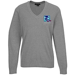 Easy Care Tri-Blend V-Neck Sweater - Ladies'
