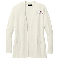 Easy Care Tri-Blend Open Front Cardigan Sweater - Ladies'