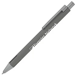 Halo Soft Touch Gel Metal Pen